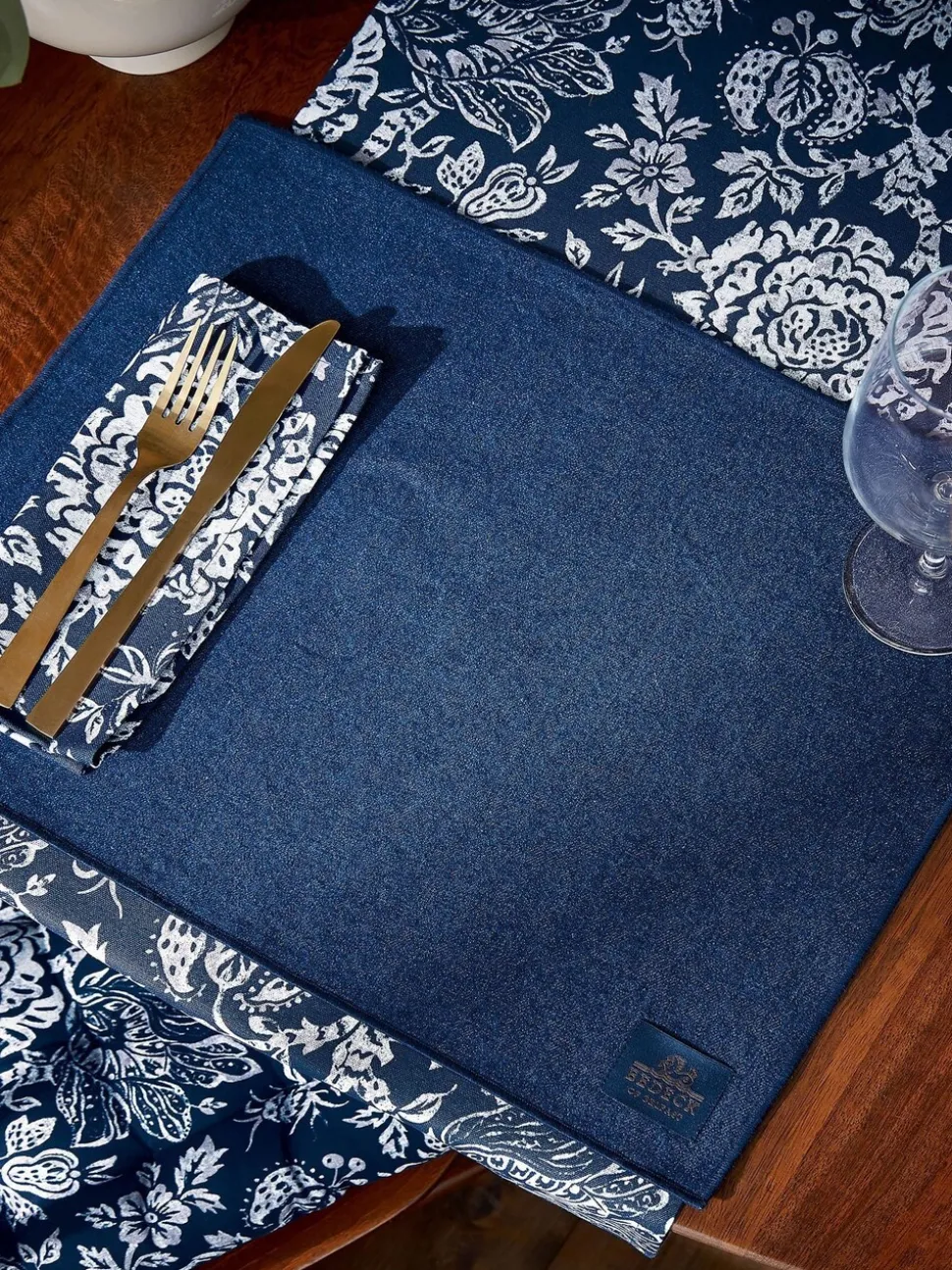 Bedeck of Belfast Set of 2 Saja Stripe 100% Cotton Placemats