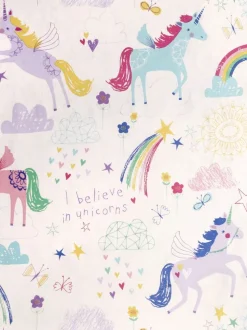 Bedlam dekbedovertrek- en kussenslopenset met regenboog en eenhoorn