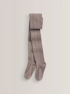 Beigebruin-crème/bruin - Verpakking van 3 kabelmaillots met hoog katoengehalte
