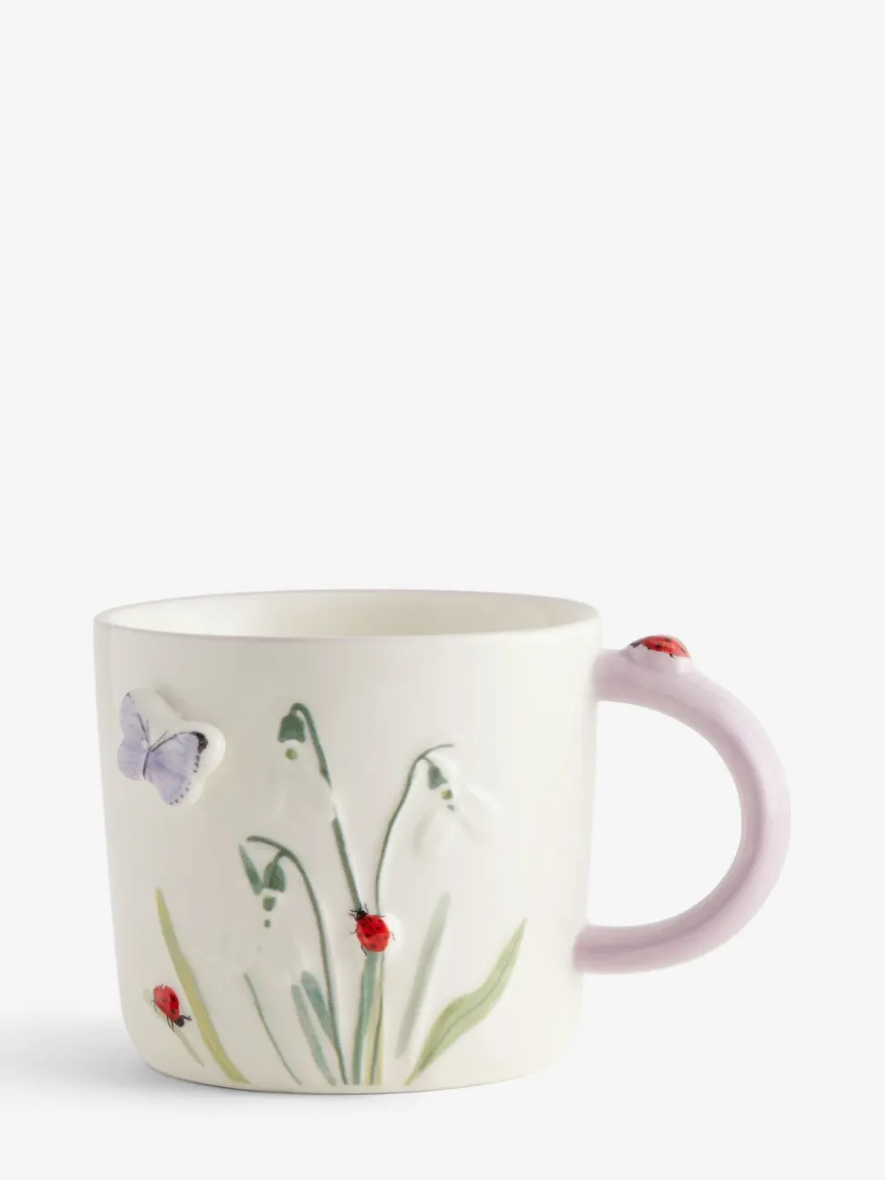 Beker met bloemen en wilde dieren