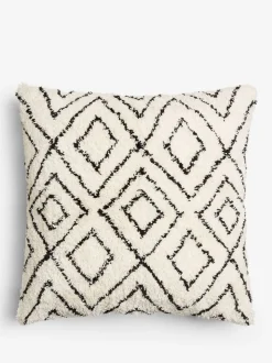 Berber kussen met minimalistisch geometrisch patroon van 50 x 50 cm