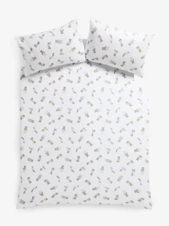 Bertie Bear and Rosie Rabbit Fitted Sheet and Pillowcase Set