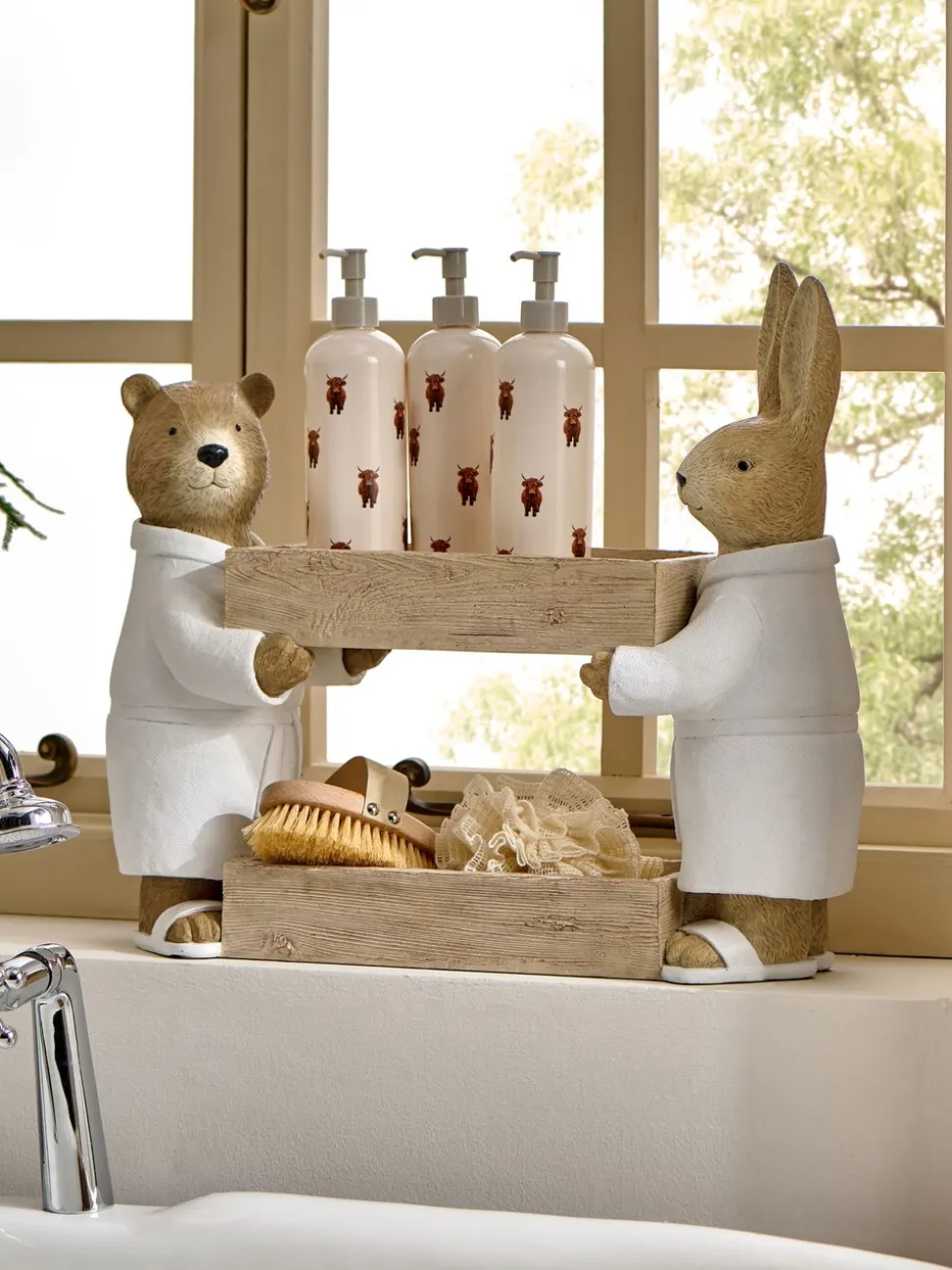 Bertie Bear en Rosie Rabbit opbergcaddy