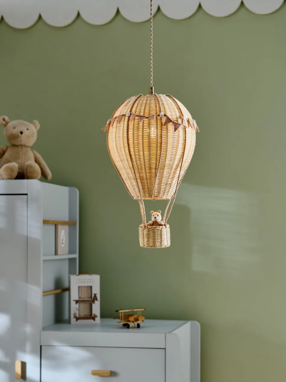 Bertie Bear luchtballon eenvoudig te verstellen hanglampenkap