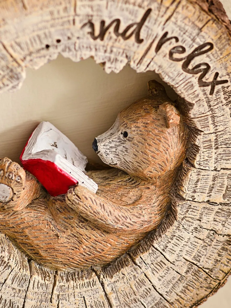 Bertie Bear Reading Hanging Decoration