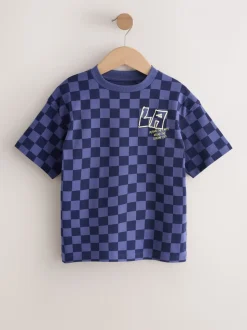 Bessen/ecru/paars - Verpakking van 3 relaxte T-shirts met grafische print en korte mouwen (3-16jr)