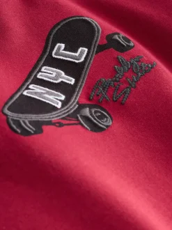 Bessen/ecru/paars - Verpakking van 3 relaxte T-shirts met grafische print en korte mouwen (3-16jr)