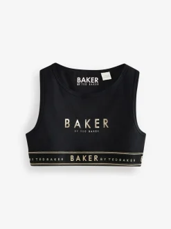 Bessenrood/zwart - Baker by Ted Baker set van 3 crop tops