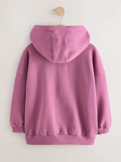 Bessenroze - Hoodie met doorlopende rits (3-16 jr)