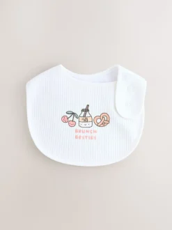 Bessenroze Voedselkarakter - Verpakking met 3 babyslabbetjes