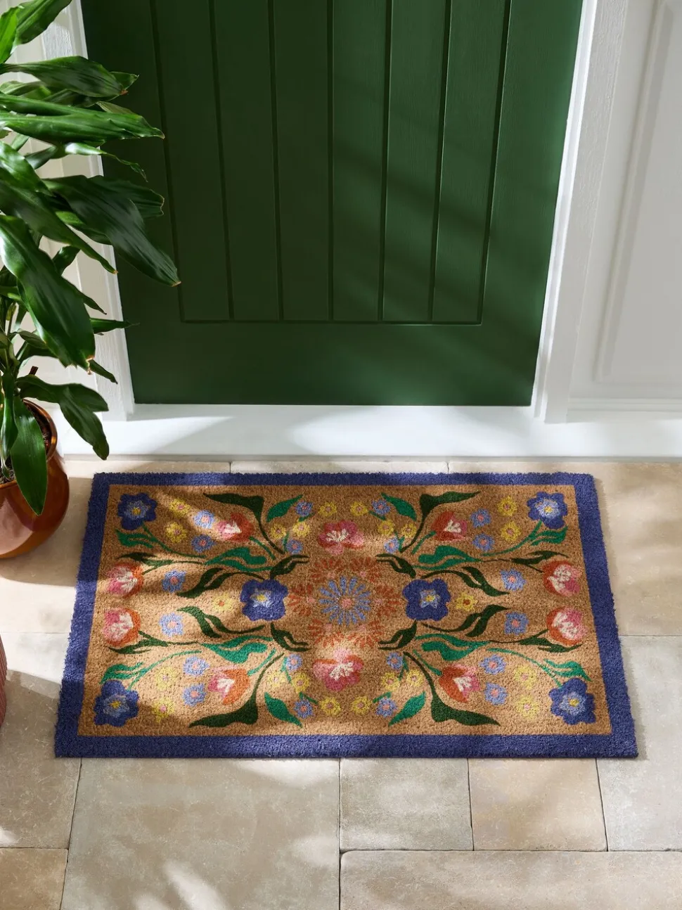 Bettie - Deurmat met bloemenprint
