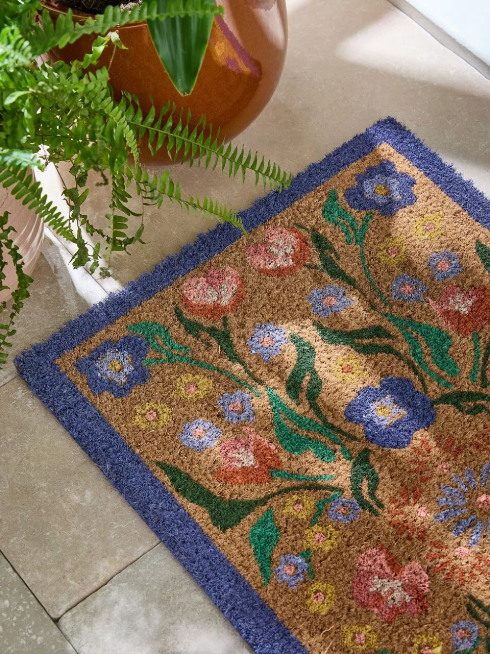 Bettie - Deurmat met bloemenprint