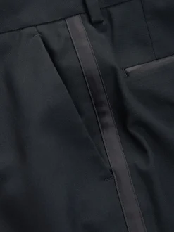 Biesdetail - Normale Pasvorm - Pantalon in smokingstijl