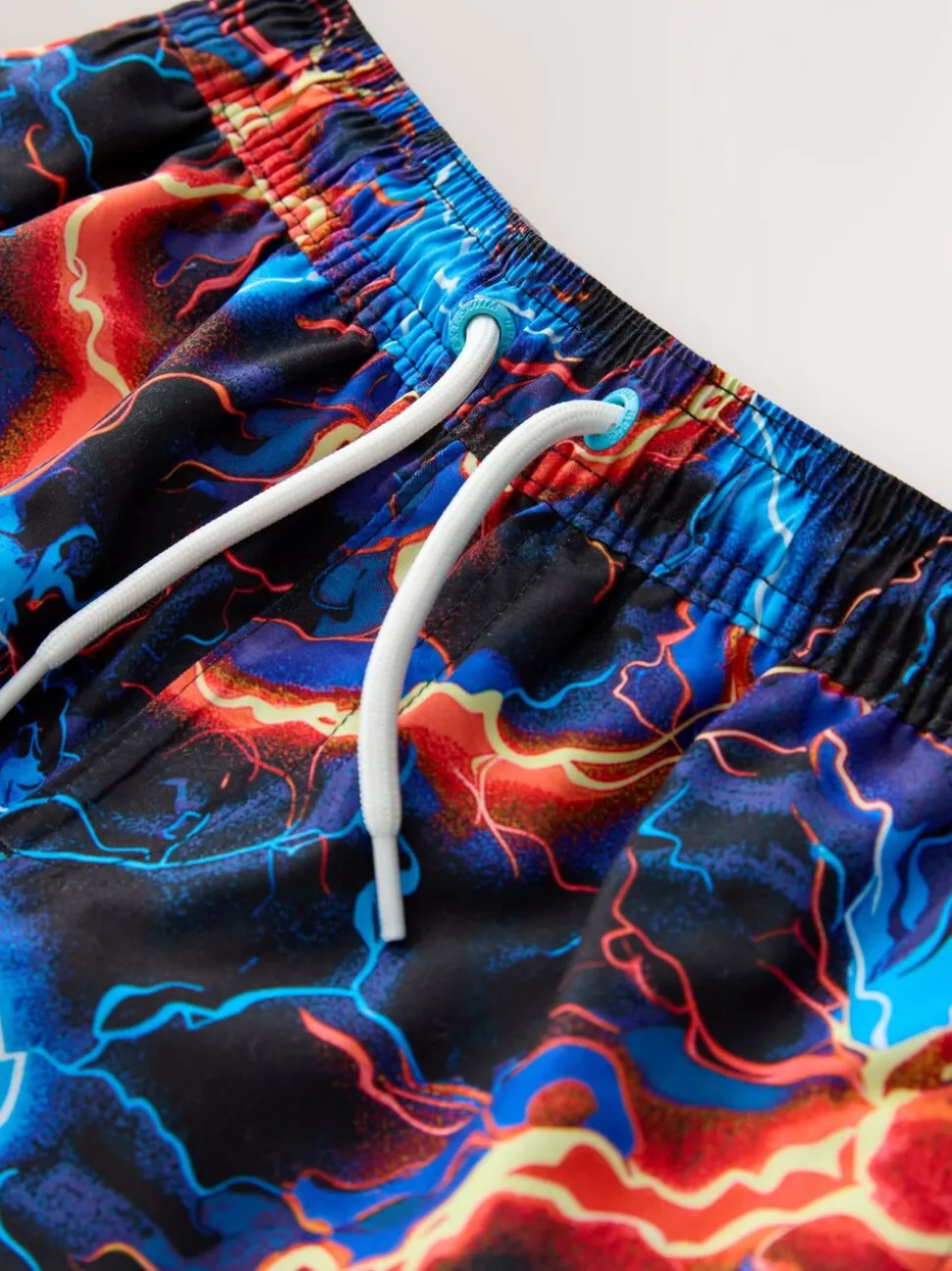 Black Lightening Bolt - Zwembroek met print (3-16jr)