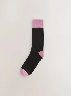 Black Striped - Verpakking van 7 - Herensokken met hoog katoengehalte