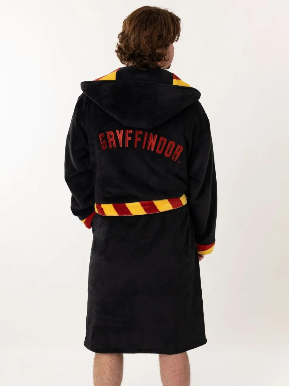 Black/Red Gryffindor - Vanilla Underground Harry Potter Hooded Bathrobe Dressing Gown