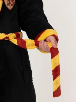 Black/Red Gryffindor - Vanilla Underground Harry Potter Hooded Bathrobe Dressing Gown