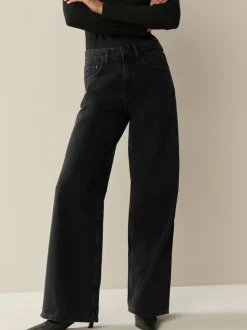 Black/Rinse Blue - Jeans met wijde pijpen 2 Set