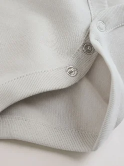 Blauw - 5 Babyrompertjes met korte mouwen