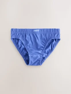 Blauw - 100% katoenen slip verpakking van 7 (1,5 - 16 jr)