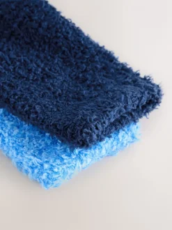 Blauw - 2 paar knusse sokken