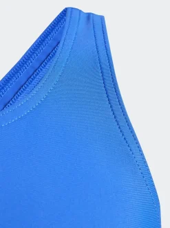 Blauw - Adidas badpak met klein logo