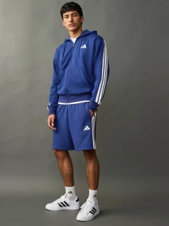 Blauw - adidas Essential 3-Stripes French Terry Shorts