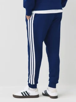 Blauw - adidas Essentials fleece joggingbroek met 3 strepen
