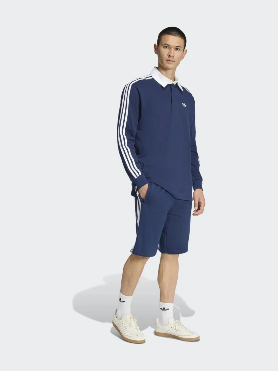 Blauw - adidas Originals shorts met 3 strepen