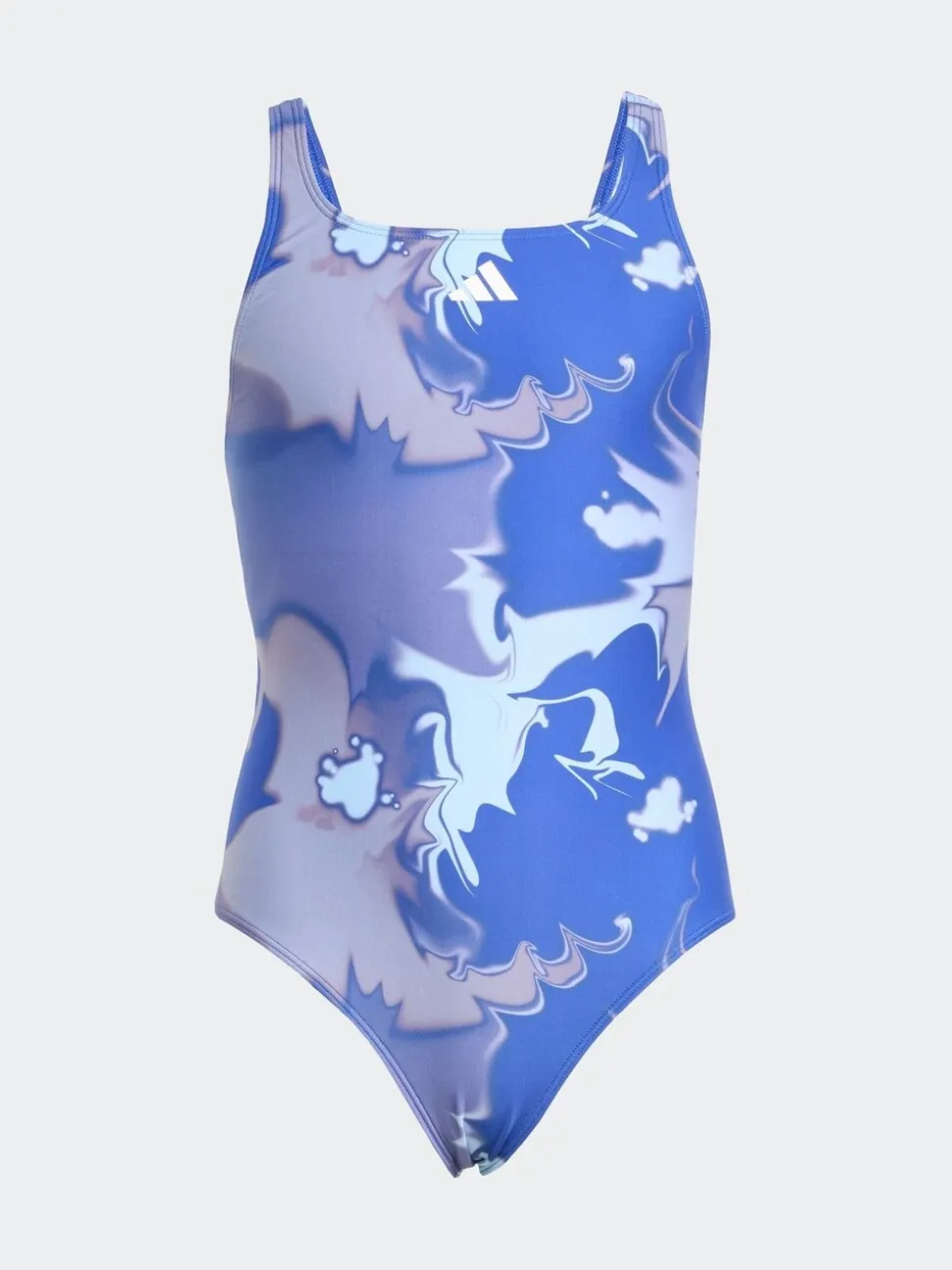 Blauw - adidas Tie Dye V-Back Kinderzwempak