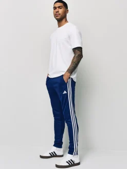 Blauw - adidas Train Essentials trainingsjoggingbroek met 3 strepen