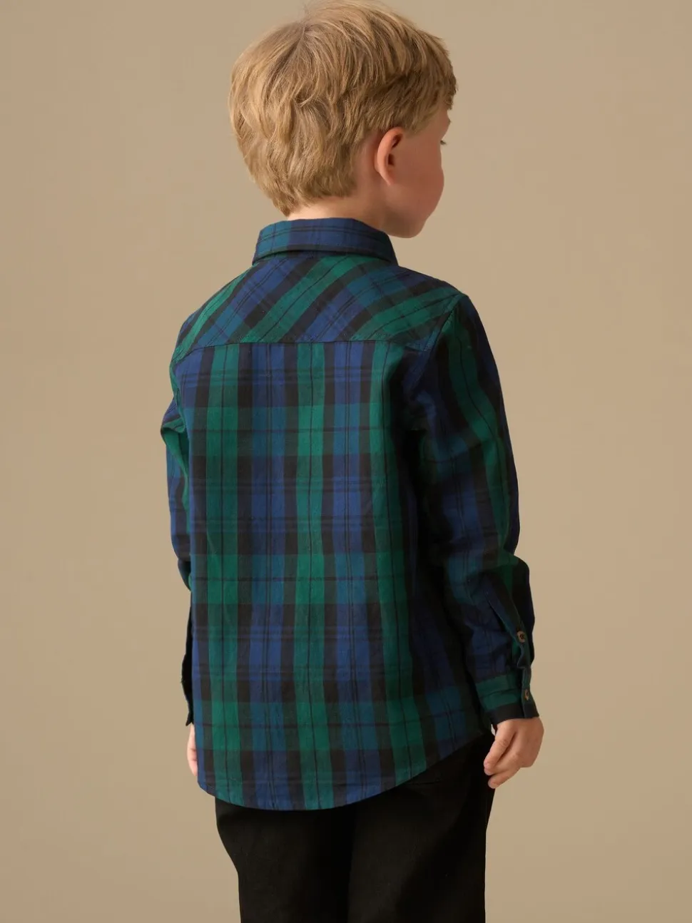 Blauw - Angel & Rocket Camden Brushed Shirt With Bow Tie