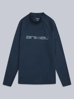 Blauw - Animal Sonny sneldrogend surfhemd met logo voor heren