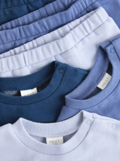Blauw - Baby Sweatshirt en Joggingbroeken Set 6 stuks (0mnd-3jaar)