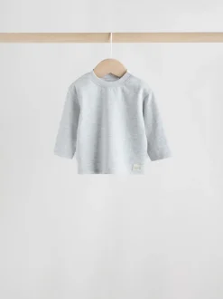 Blauw - Baby T-shirts met lange mouwen 4 stuks (0mnd-2jr)