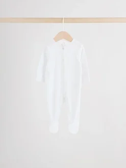 Blauw - Babypyjama met berenprint (0-2jr)