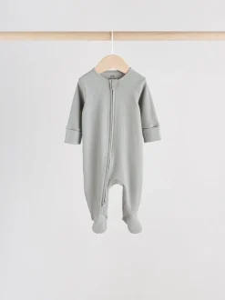 Blauw - Babypyjama's met tweewegrits (0-2jr)