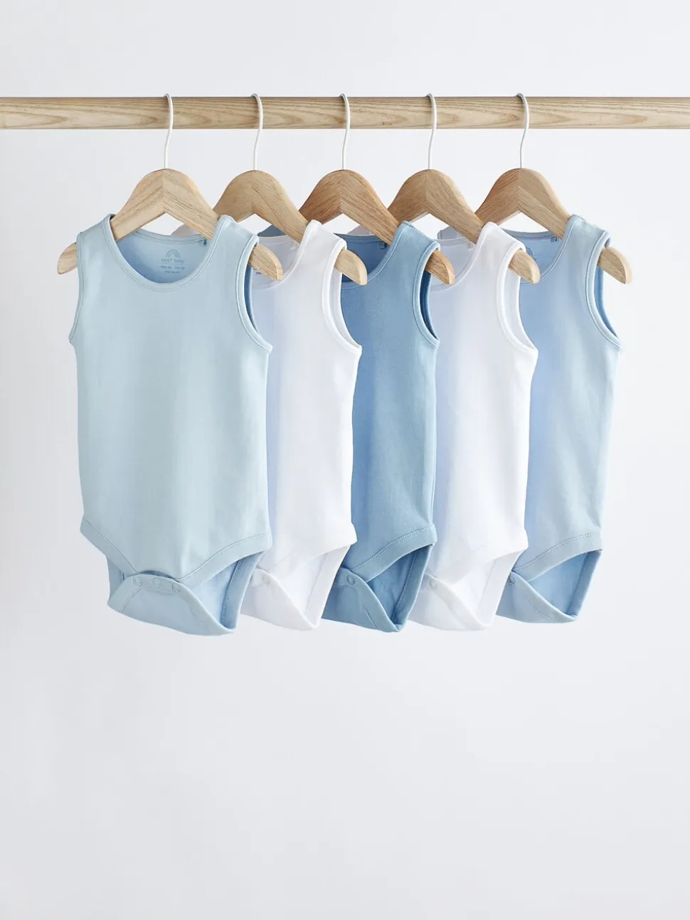 Blauw - Babyrompertjes met hemdje