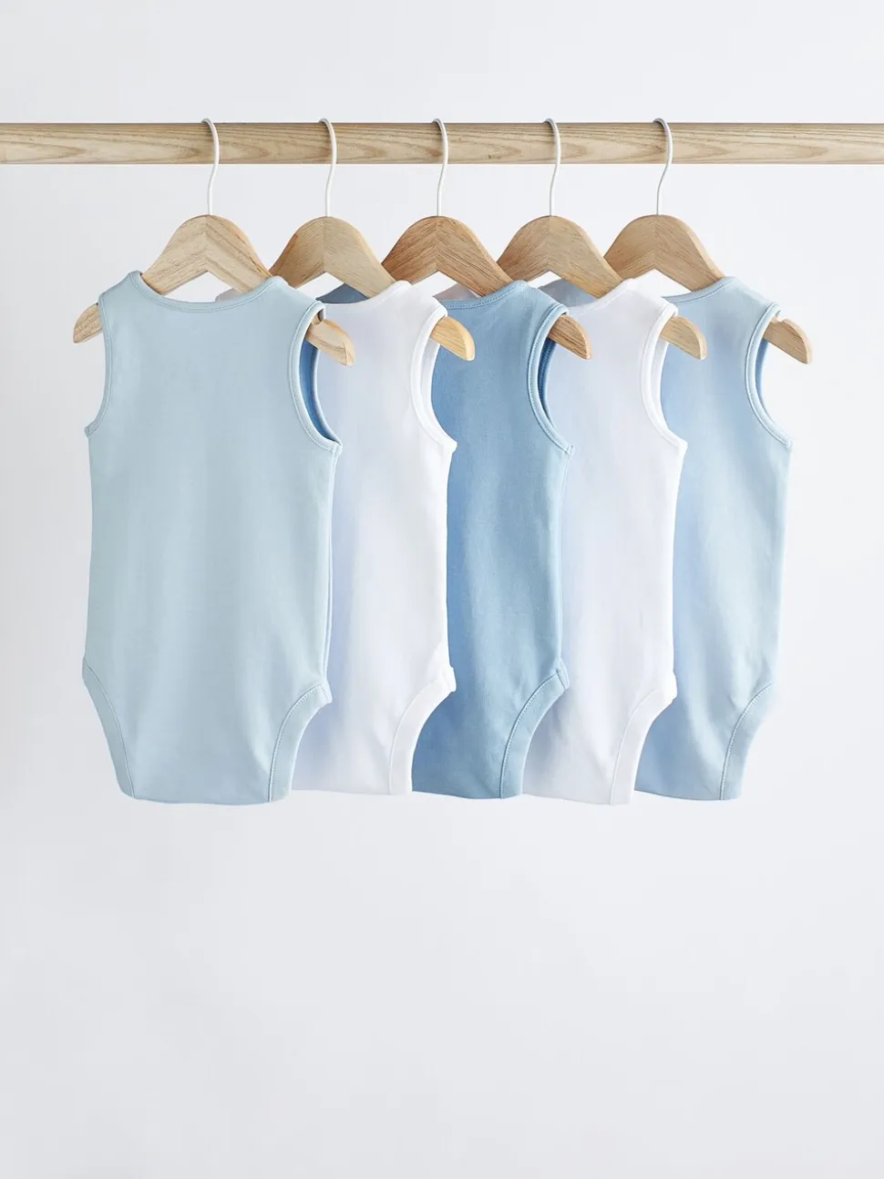 Blauw - Babyrompertjes met hemdje