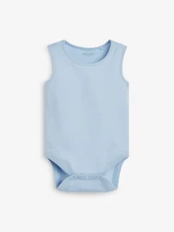 Blauw - Babyrompertjes met hemdje