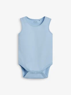 Blauw - Babyrompertjes met hemdje