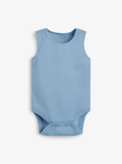 Blauw - Babyrompertjes met hemdje