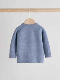 Blauw - Babyset met gebreide trui en legging (0mnd-2jr)