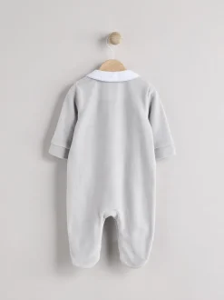 Blauw - Babyslaappakje met teddybeertextuur (0 mnd - 3 jr)