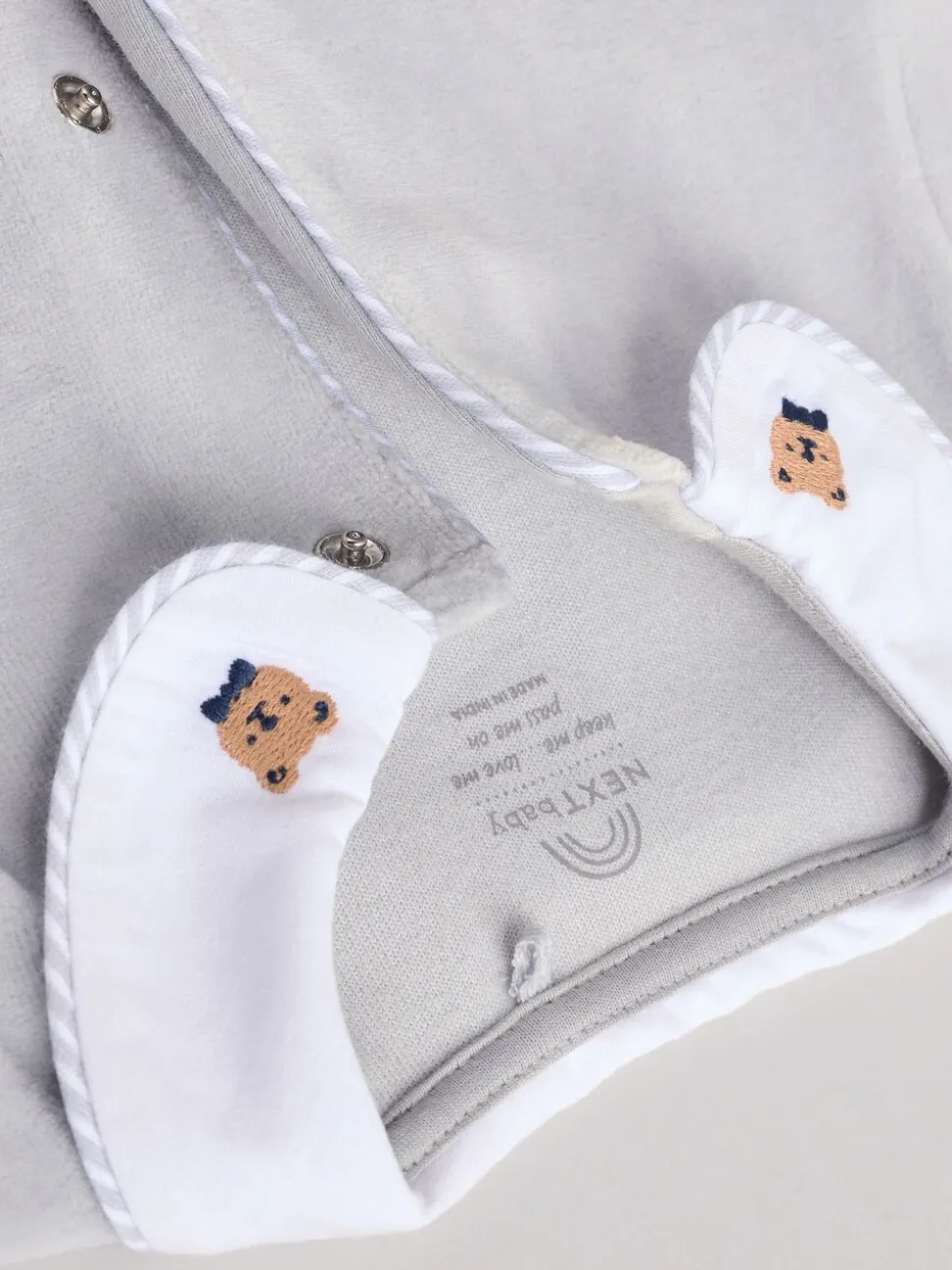 Blauw - Babyslaappakje met teddybeertextuur (0 mnd - 3 jr)