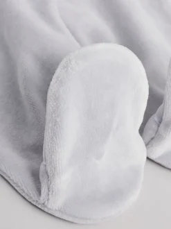Blauw - Babyslaappakje met teddybeertextuur (0 mnd - 3 jr)