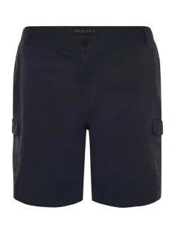 Blauw - Badrhino - Big & Tall - Cargoshort met stretch