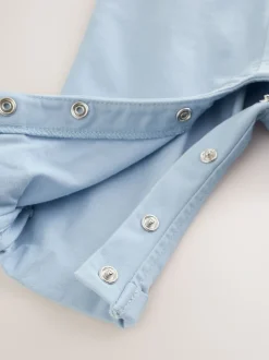 Blauw - Baker By Ted Baker - Modieus tweedelig lijkend rompertje