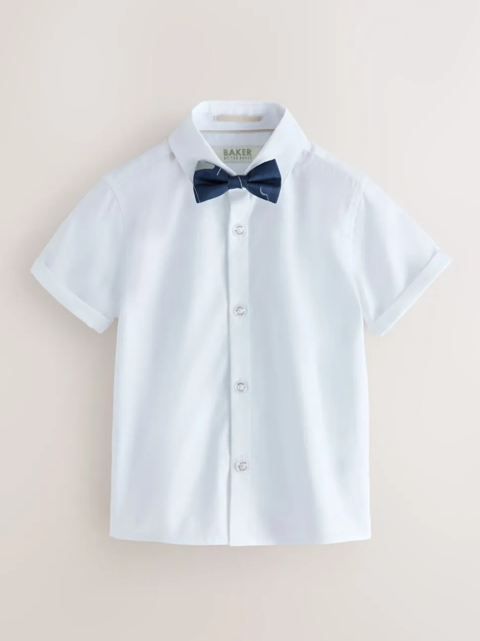 Blauw - Baker By Ted Baker set van overhemd, gilet en short