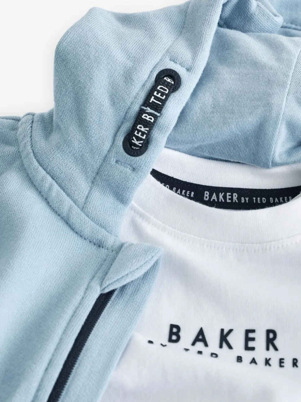 Blauw - Baker by Ted Baker 100% katoenen (0 - 6 jr) driedelig trainingspakset